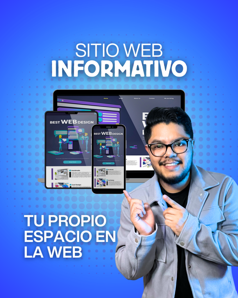 Servicio de creación de sitio web informativo para negocios y emprendedores