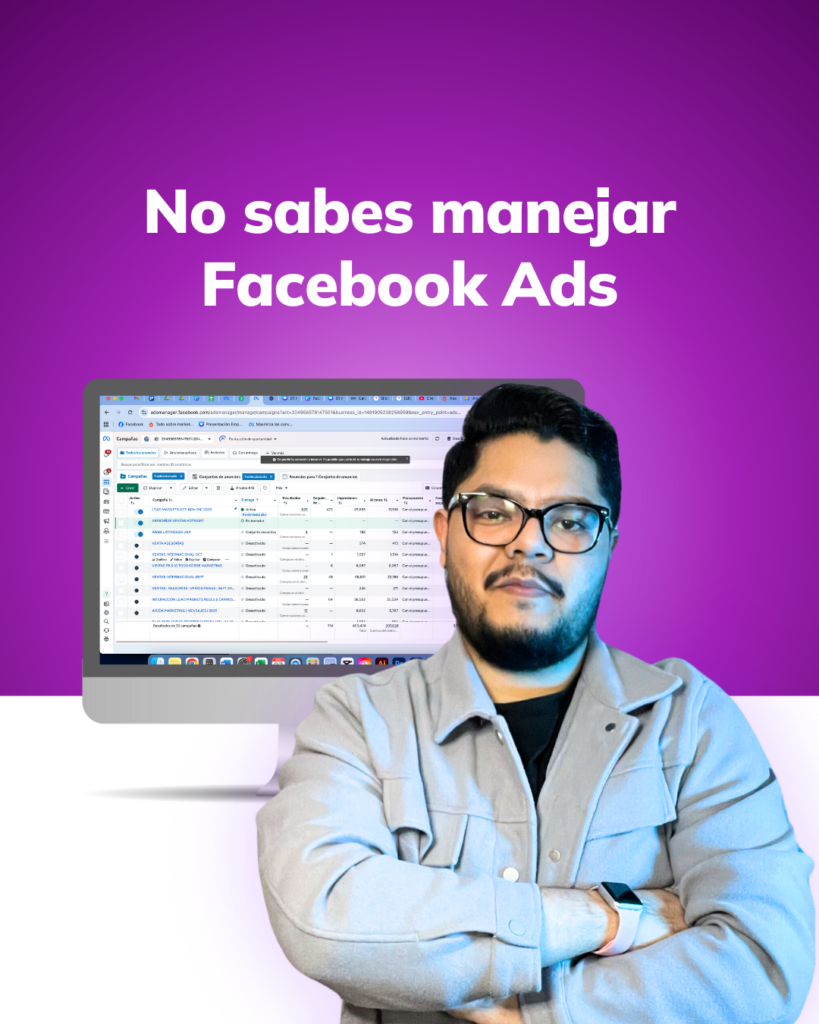 Asesoría en Facebook Ads para emprendedores que no saben manejar campañas publicitarias